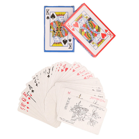 6x Pack of playing cards 54 pieces