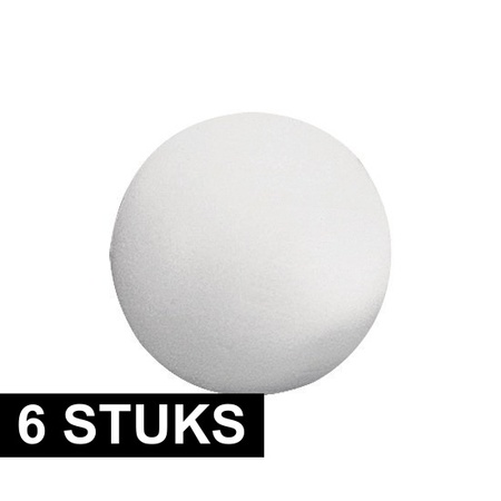 6x Styrofoam balls 12 cm
