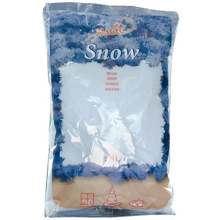 6x Bags of 4 ltr fake snowflakes