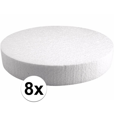 8x Styrofoam slices 25 cm