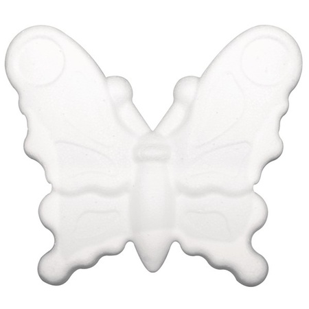 8x stuks piepschuim vlinders van 12,5 cm 
