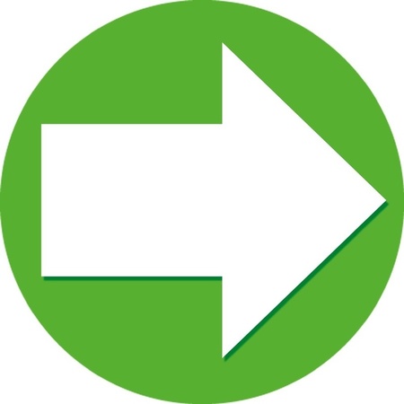 Accent pijl sticker groen