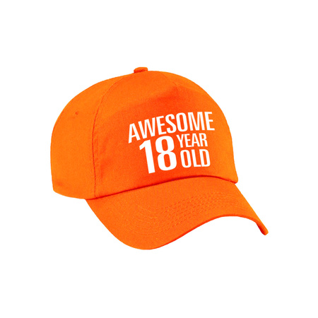 Awesome 18 year old cap orange for men and women