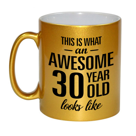 Awesome 30 year golden mug 330 ml