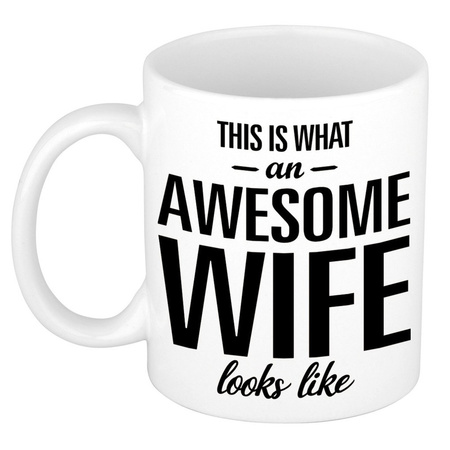 Awesome husband and wife - gift mug 300 ml