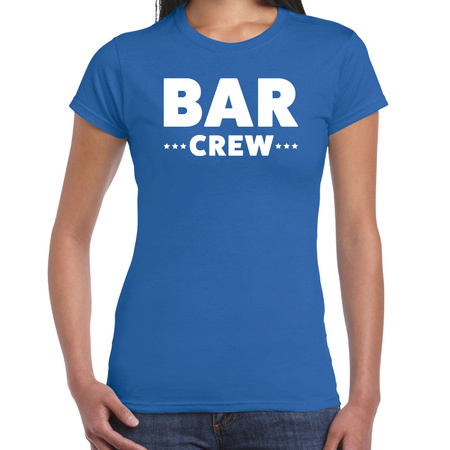 Bar Crew t-shirt for women - staff shirt - blue