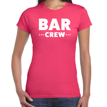 Bar Crew t-shirt for women - staff shirt - pink