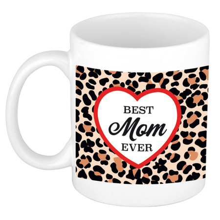 Best mom ever leopard print - gift mug 300 ml