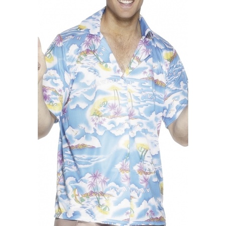 Blue hawaii shirt for adults