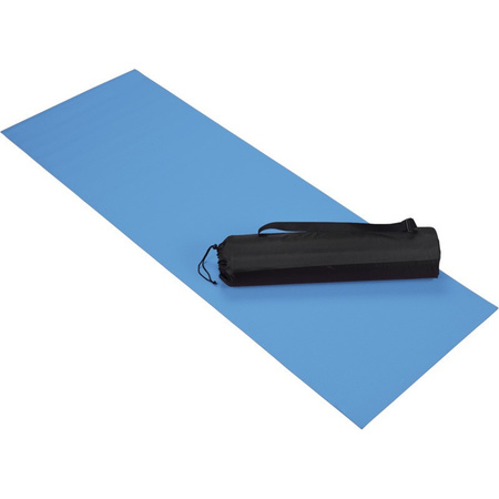 Blue yoga/fitness mat 60 x 170 cm