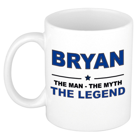 Bryan The man, The myth the legend cadeau koffie mok / thee beker 300 ml