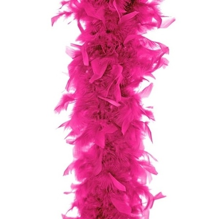 Carnaval Feathers boa - fuchsia pink - 180 cm - 45 gram - Glitter and glamour