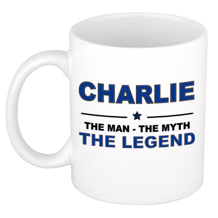 Charlie The man, The myth the legend name mug 300 ml