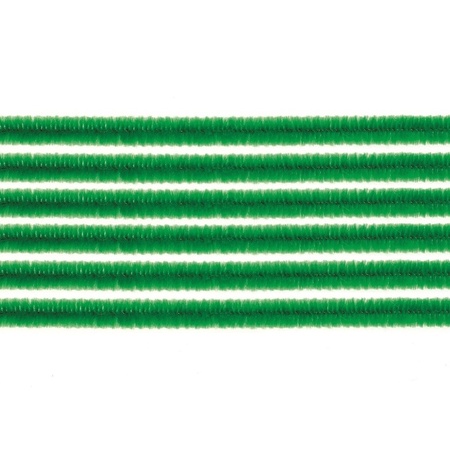 Chenille wire - 50x - green - 50 cm - hobby/craft materials