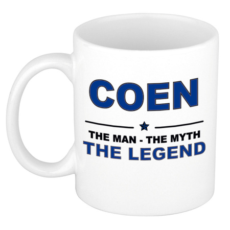 Coen The man, The myth the legend cadeau koffie mok / thee beker 300 ml