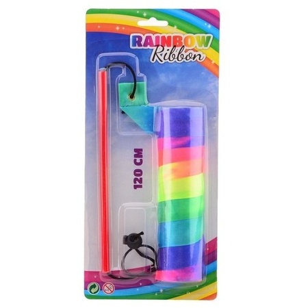 Danslint/gymnastieklint regenboog 120 cm speelgoed