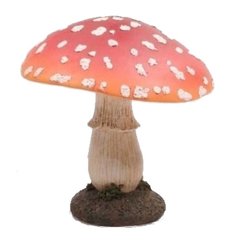 Garden/home statue mushroom 15 cm