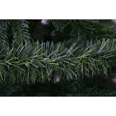Decoris Kerstslinger-guirlande - groen - glanzend lametta - 270 cm