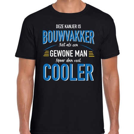 Deze kanjer is Bouwvakker cadeau t-shirt zwart voor heren