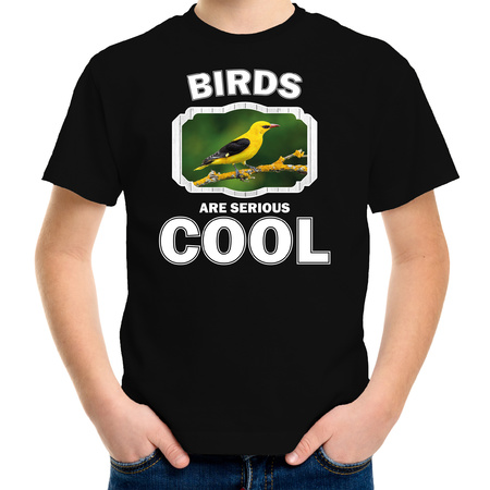 Animal oriole birds are cool t-shirt black for children