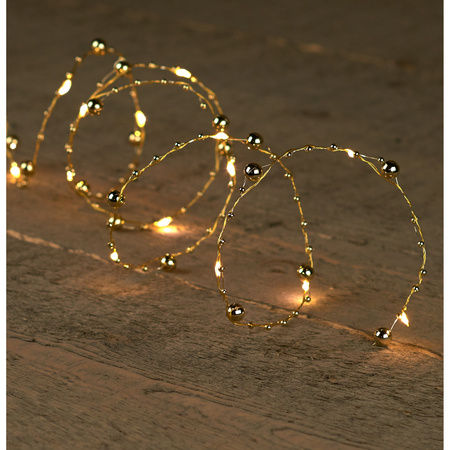 Christmas lights Led wire with timer 20 lights warm white 200 cm