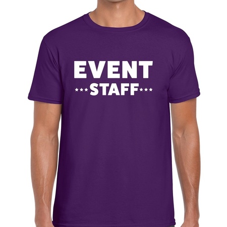 Event staff t-shirt purple men