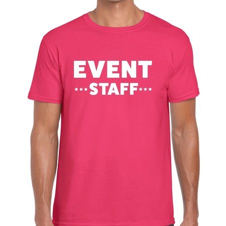Event staff t-shirt pink men