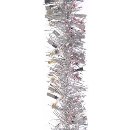 Party garland silver foil 7.5 x 200 cm