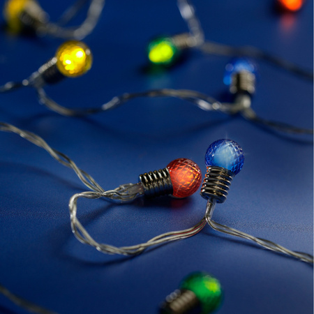 Christmas lights on batteries colored 20 LED - 190 cm