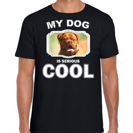 French mastiff dog t-shirt my dog is serious cool black for men