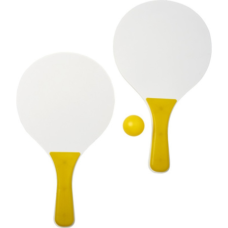 Yellow/white beachball set outdoor toys with extra balls
