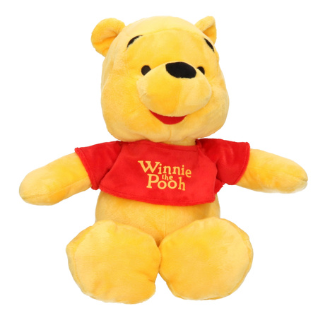 Gele Disney Winnie de Poeh beer zachte knuffel 34 cm baby speelgoed
