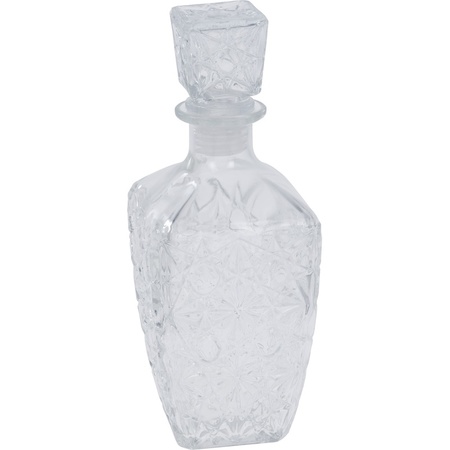 Glazen whisky/water karaf 750 ml/9,5 x 25 cm kristal