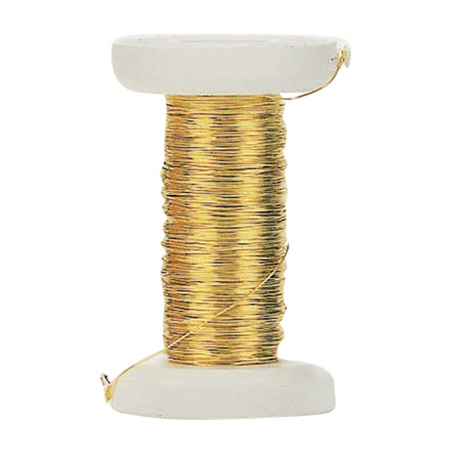 Metallic gold wire 40 meters 0,4 mm