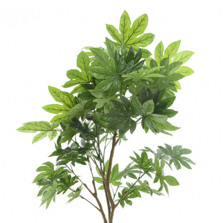 Artificial Aralia ivy plants green in black pot 90 cm
