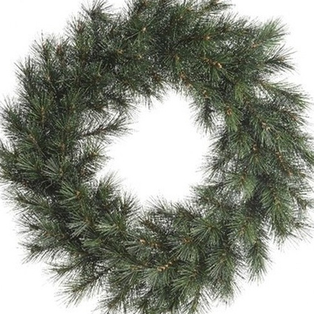 Green Christmas wreath 50 cm Malmo with iron pendant