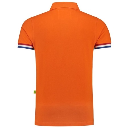 Grote maten oranje polo shirt Holland voor heren