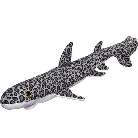 Big plush spotted leopard shark cuddle toy 110 cm