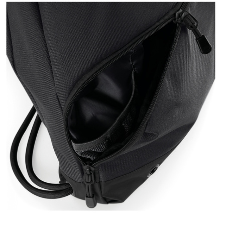 Sport bag black 49 x 35 cm polyester