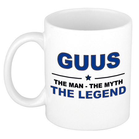 Guus The man, The myth the legend cadeau koffie mok / thee beker 300 ml