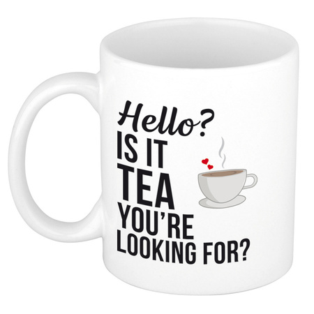 Hello Is it tea you're looking for mug / cup white 300 ml