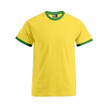 Mens shirt yellow green