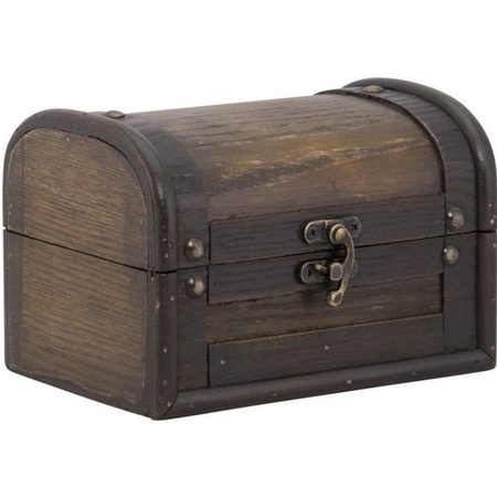Wooden box/crate 11 cm with clasp