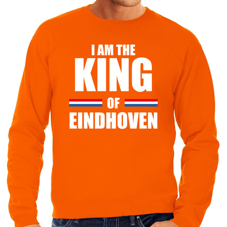 I am the King of Eindhoven Koningsdag sweater / trui oranje voor heren