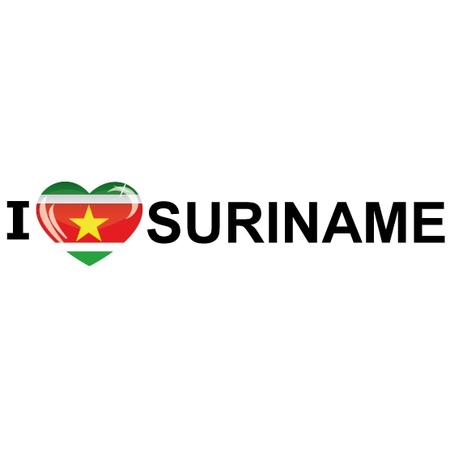 Surinaamse vlag + 2 gratis stickers