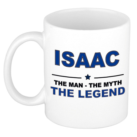 Isaac The man, The myth the legend cadeau koffie mok / thee beker 300 ml