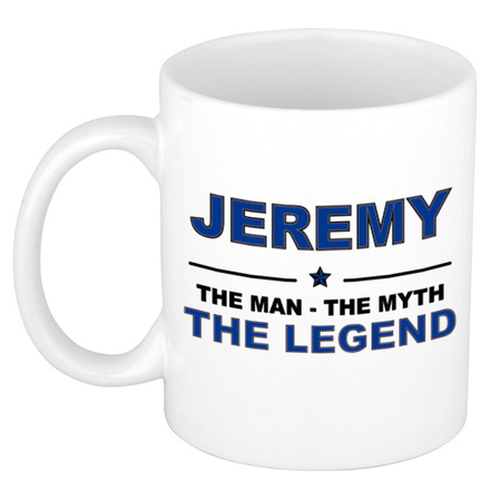 Jeremy The man, The myth the legend cadeau koffie mok / thee beker 300 ml
