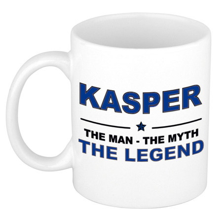 Kasper The man, The myth the legend cadeau koffie mok / thee beker 300 ml