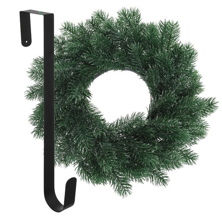 Christmas wreath 35 cm - blue/green - with hanger