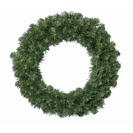 Christmas wreath green 35 cm incl. lights coloured 4m